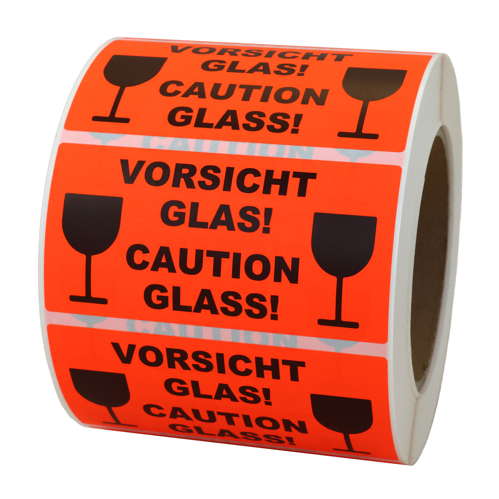 Vorsicht Glas Aufkleber | Achtung Glas Aufkleber