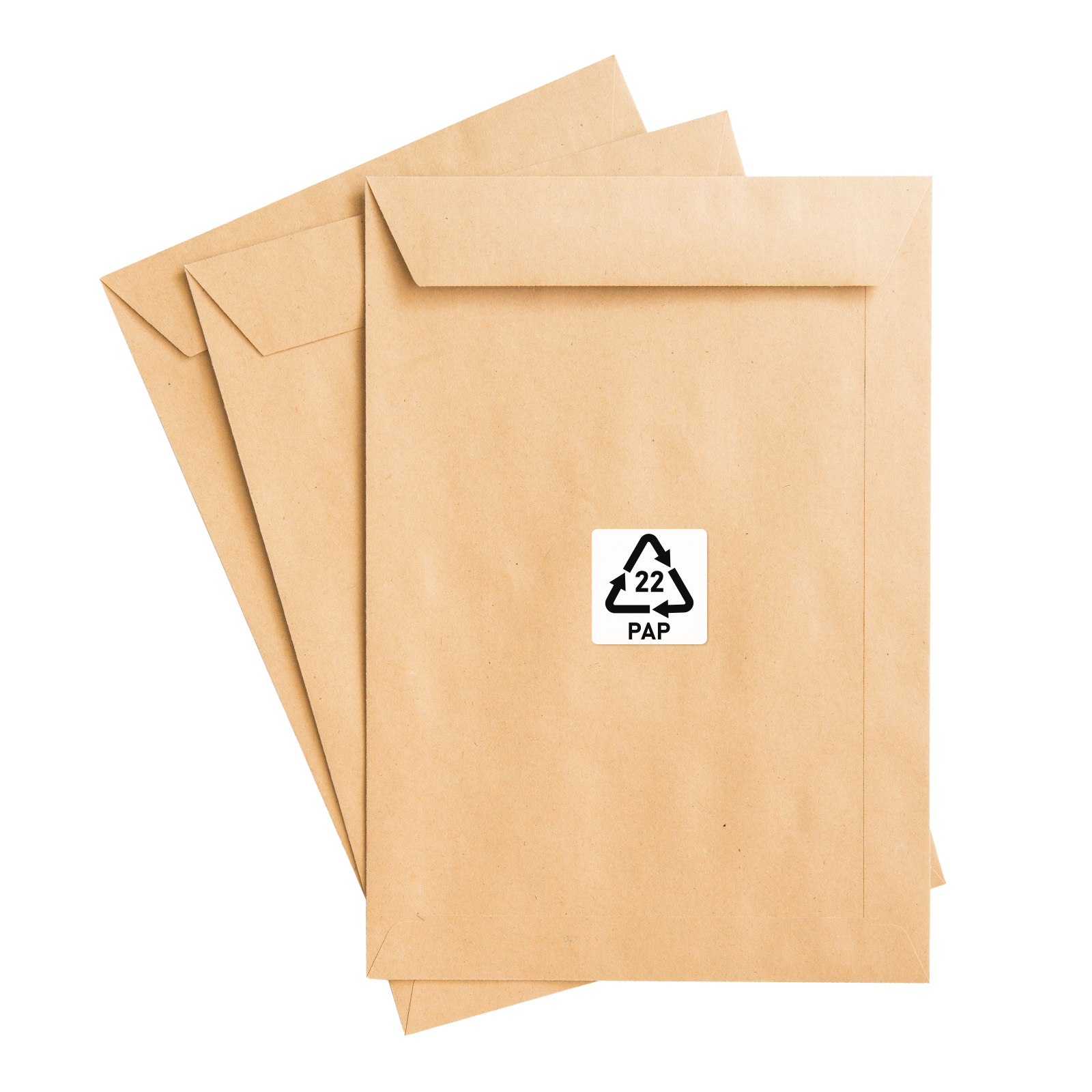 PAP 22 Etiketten Papierumschläge