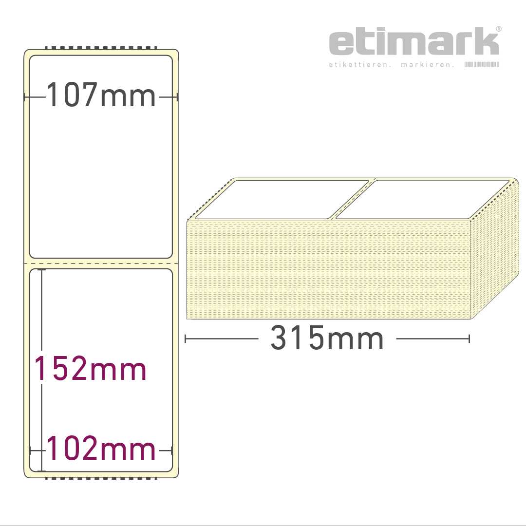 etimark Etiketten Zeichnung