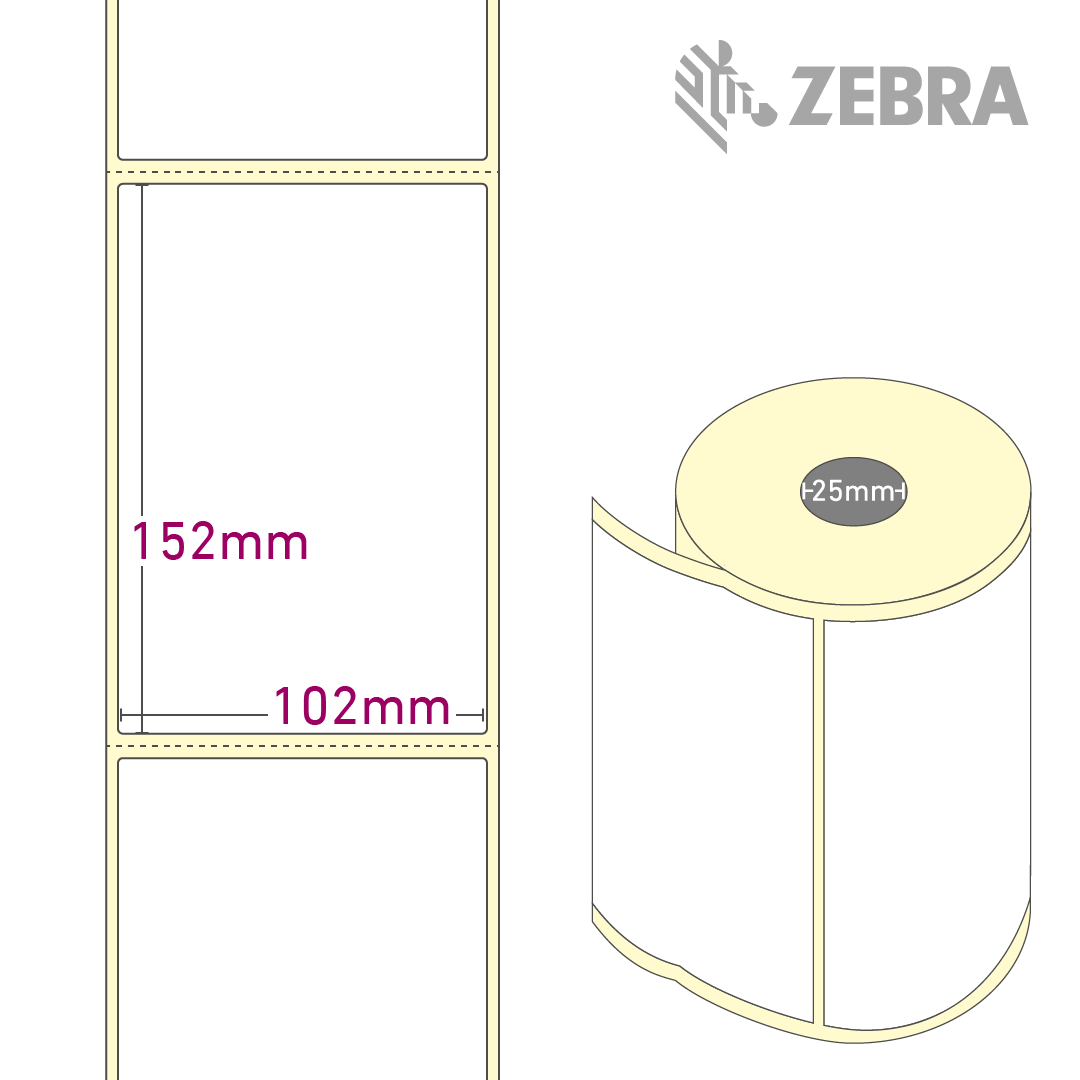4,000 Zebra 100mm x 210mm Thermoetiketten (200 Etiketten pro Rolle) kompatibel zu Zebra Etikettendrucker - 20 Rollen 4,000 Zebra 100mm x 210mm Thermoetiketten (200 Etiketten pro Rolle) kompatibel zu Zebra Etikettendrucker - 20 Rollen