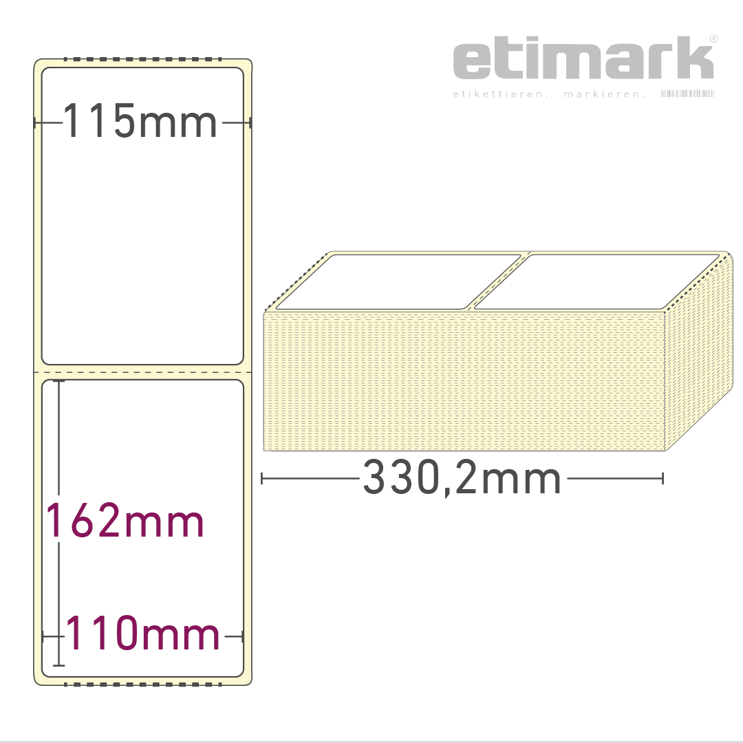 etimark Etiketten Zeichnung