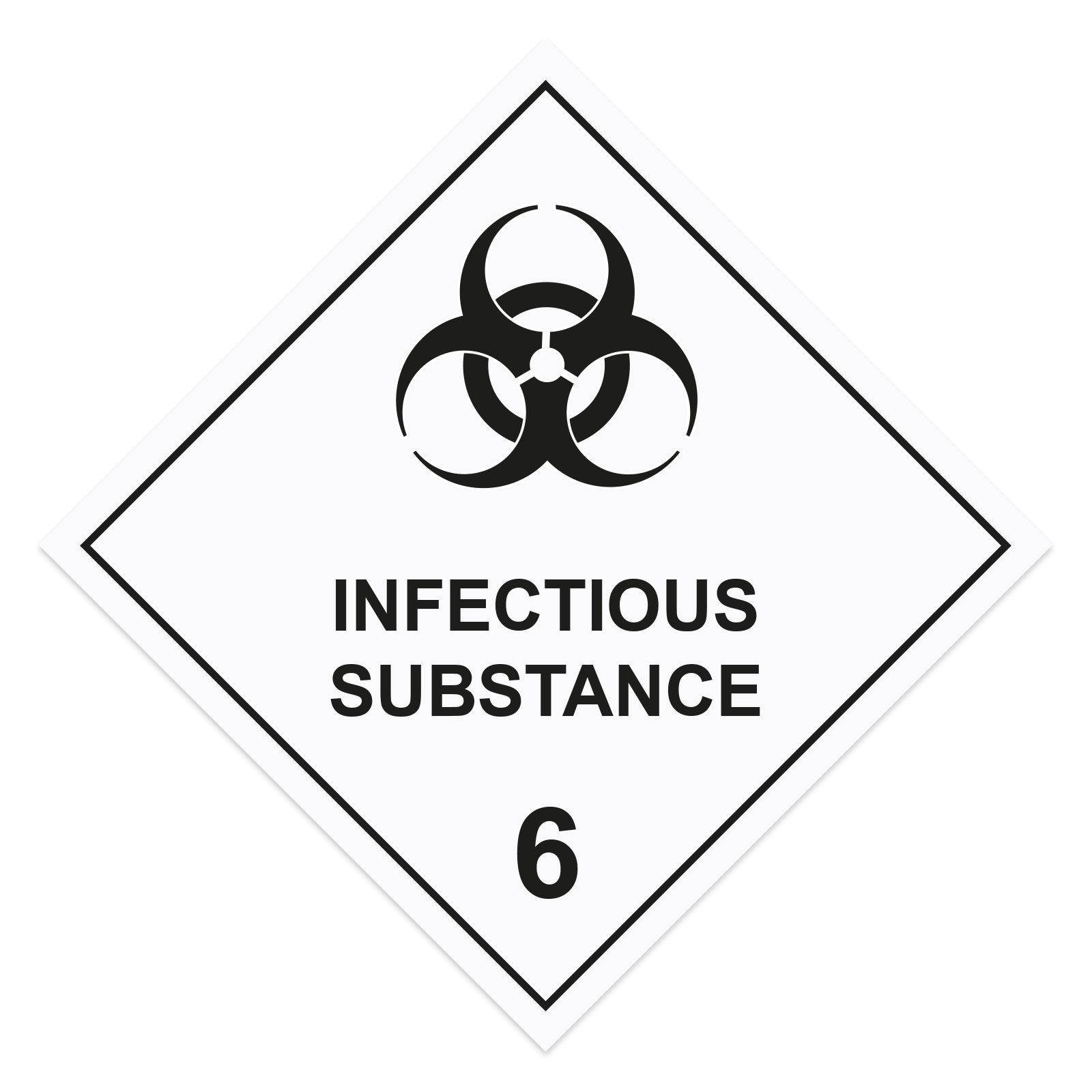 Gefahrgutetiketten Klasse 6.2 "Infektiöse Stoffe | Infectious Substance"