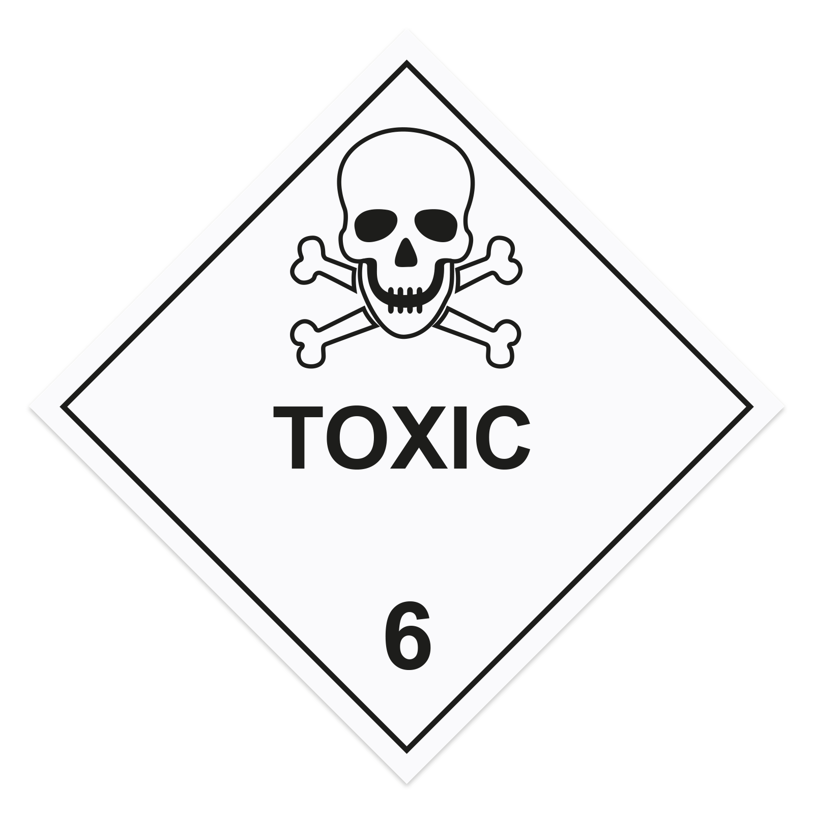 Gefahrgutetiketten Klasse 6.1 Giftige Stoffe | Toxic
