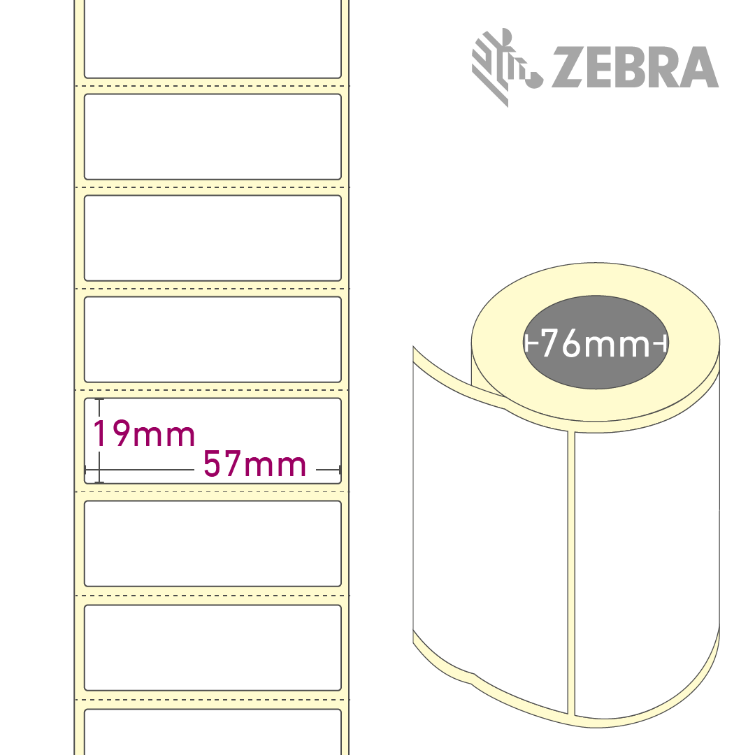 Z-Select 2000T 57 x 19mm, 1 Rolle à 7.995 Etiketten